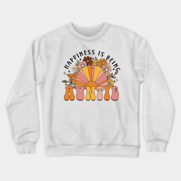 Happiness Is Being Auntie, Mom Life, Mama Grandma To Be, Floral Grandma, Mothers Day Crewneck Sweatshirt by artbyGreen